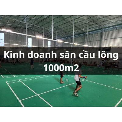 Kinh doanh sân cầu lông với mảnh đất 1000m2