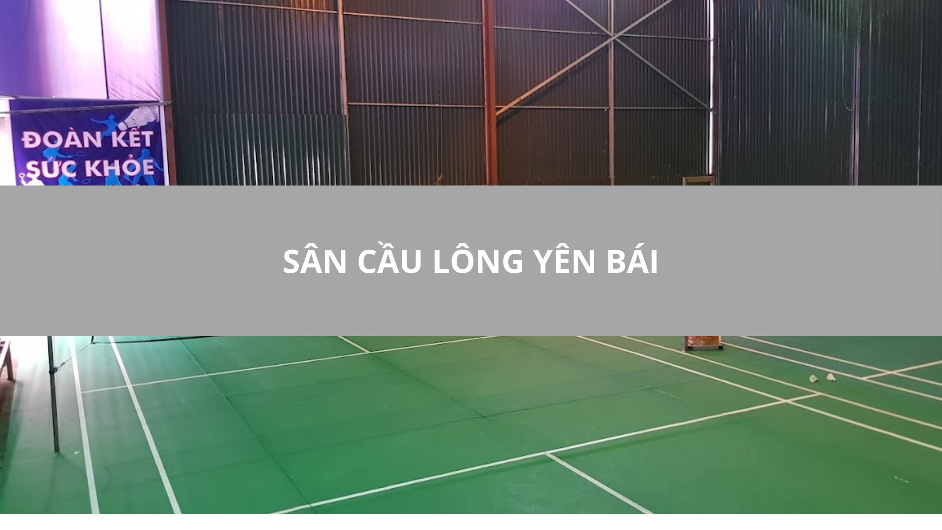 Sân cầu Lông Yên Bái