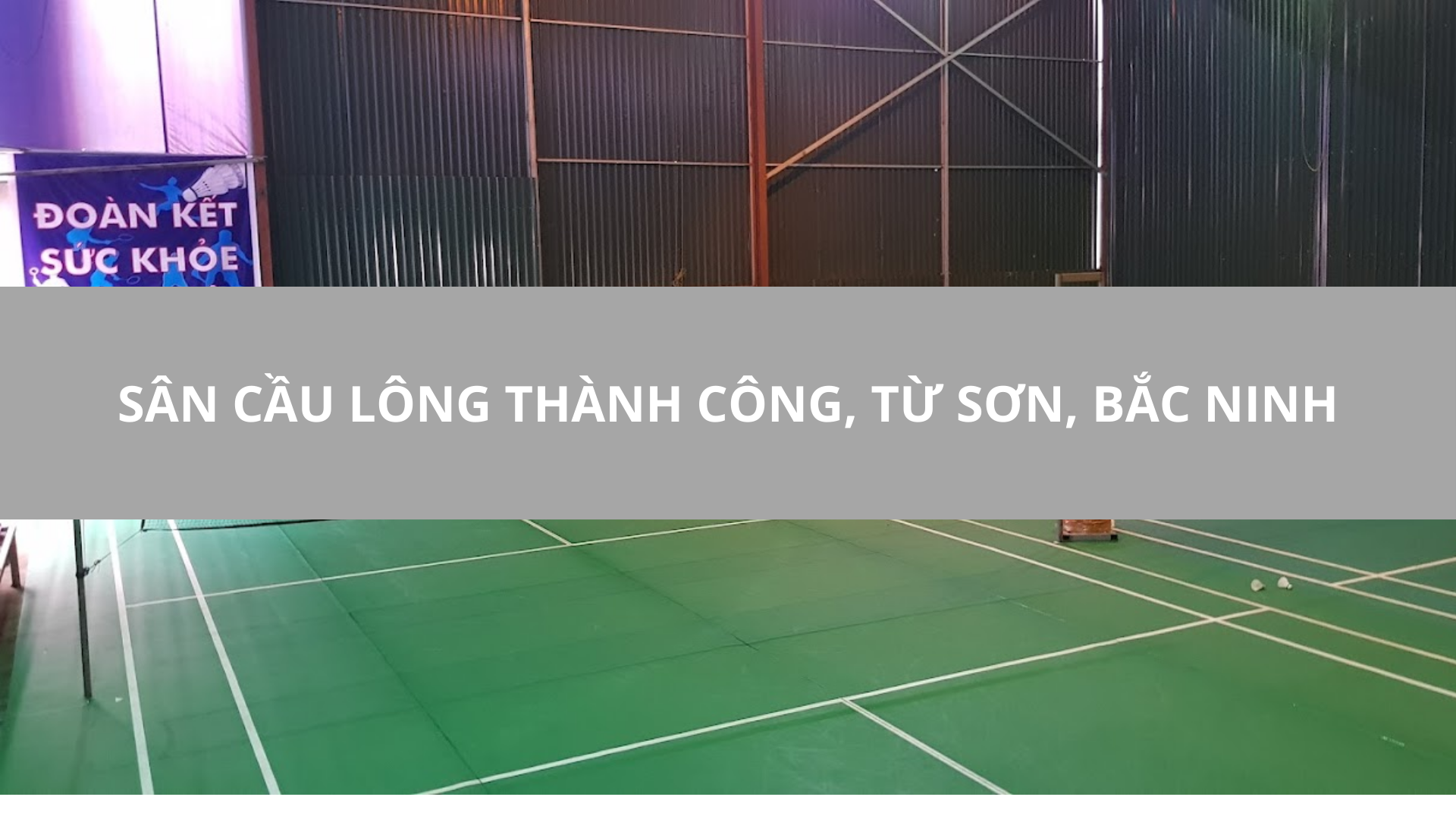 Sân Cầu Lông Thành Công, Từ Sơn, Bắc Ninh