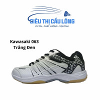 Giày Cầu Lông Kawasaki 063 - Trắng Đen