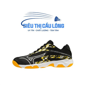 Giày Cầu Lông Mizuno Wave Thunderstorm - Đen Trắng Xanh